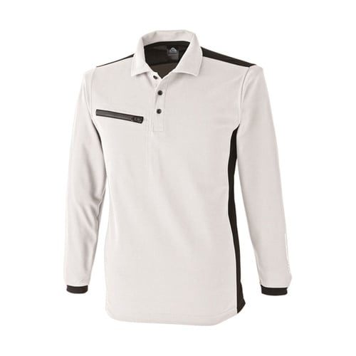 リフレクション長袖ポロ シロ 3L #1
