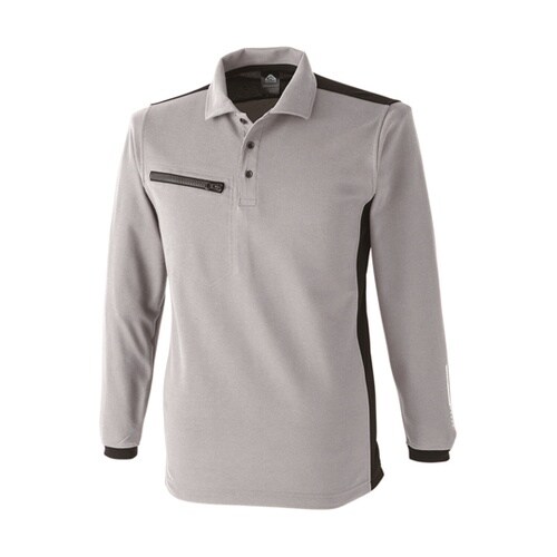 リフレクション長袖ポロ 銀 3L #17