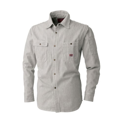 長袖シャツ アイボリ6L #8111−0