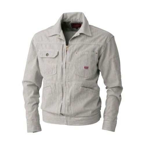 長袖ジャンバー アイボリ4L #8117