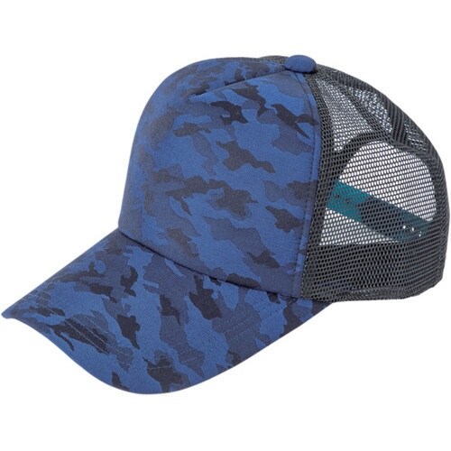 メッシュカモフラキャップ 迷彩青 #94