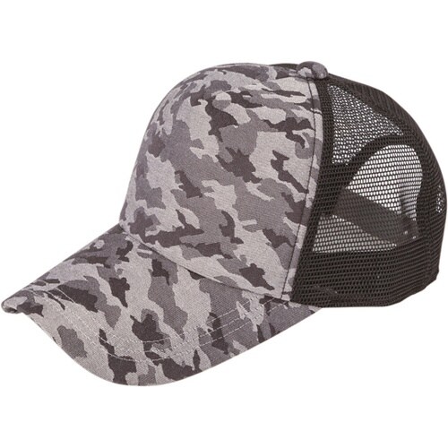 メッシュカモフラキャップ 迷彩銀 #94