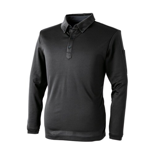 パフォーマンス長袖ポロ クロ SS #1