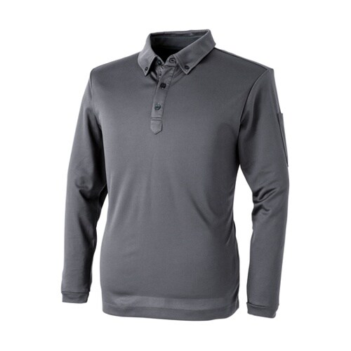 パフォーマンス長袖ポロ C灰 LL #1
