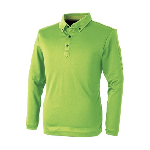 長袖ポロシャツ Yグリーン LL #11