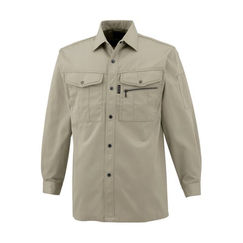 長袖シャツ ベージュ L #2401−0