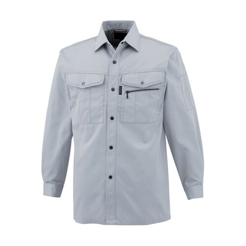 長袖シャツ 銀 6L #2401−26−