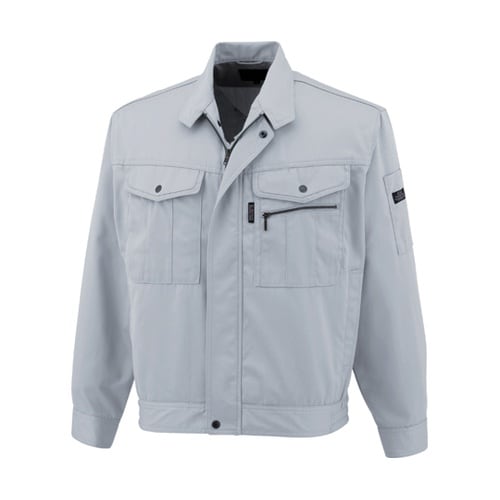 長袖ブルゾン 銀 LL #2408−26