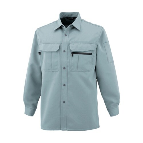 長袖シャツ グリーン S #5401−3