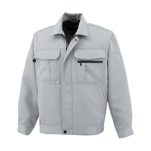 長袖ブルゾン 銀 L #5408−26−