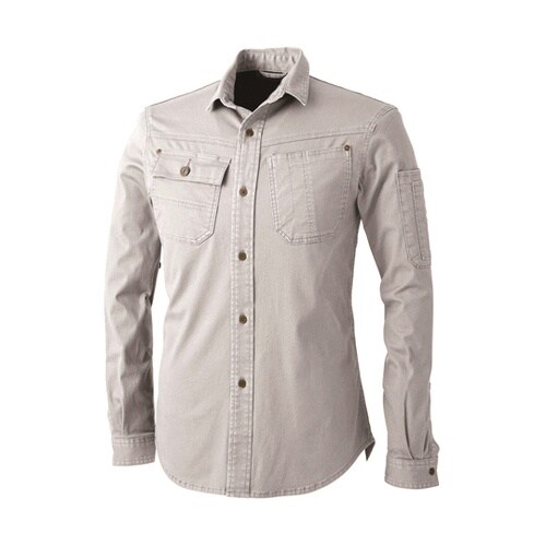 長袖シャツ アッシュ 灰 3L #805