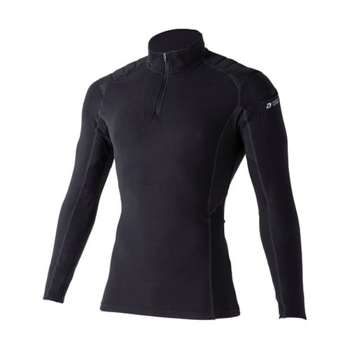 長袖ハーフジップ 黒 L #800011