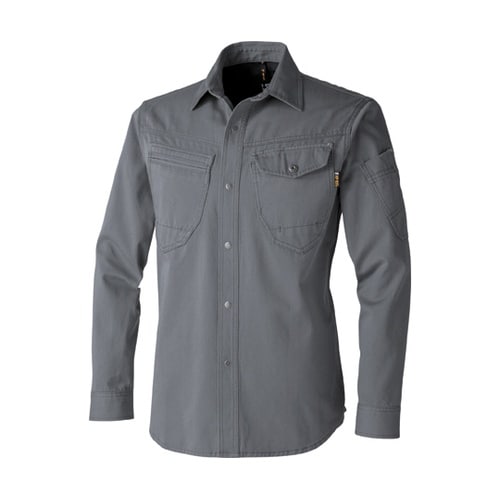 長袖シャツ 灰 M #770001−05