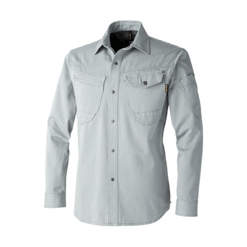 長袖シャツ 銀 3L #770001−2