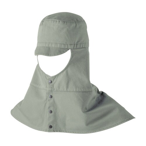 溶接帽子ロングEグリーンXL #7700