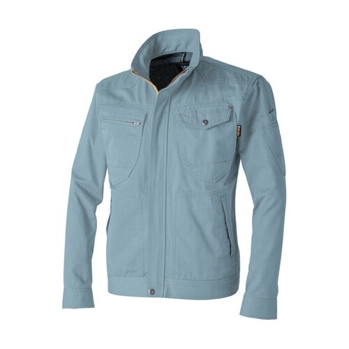 長袖ブルゾン ブルー灰6L #77000