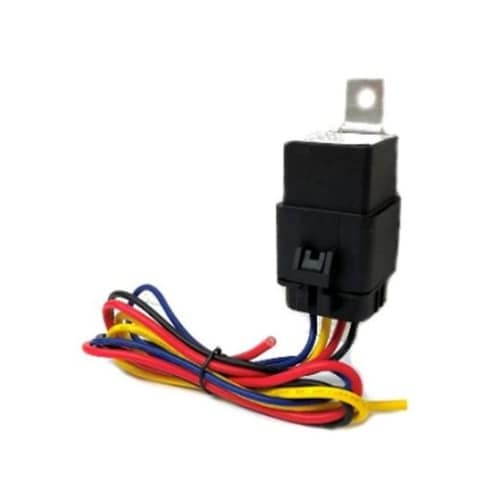 DC12V/20A/4極 防水リレーソケ