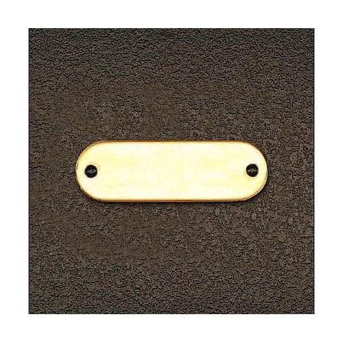 24x54mm タグブランク(真鍮 長丸