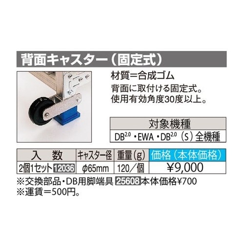 背面キャスター 2個入 DB−HC(4.