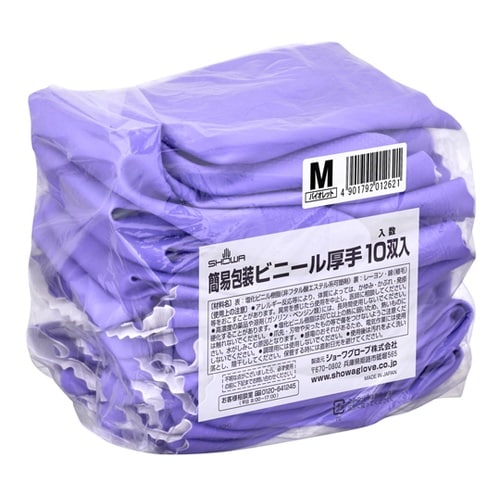 簡易包装ビニール厚手 10双入 Mサイズ