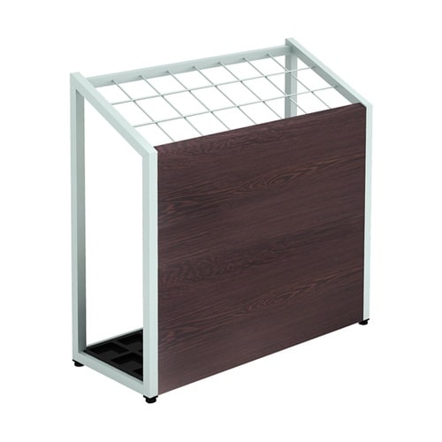 傘立て600 グレー脚 ダークブラウン天