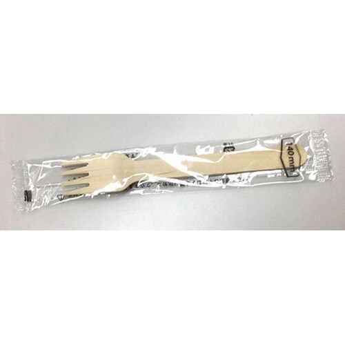 木製フォーク140 単袋入 透明 100
