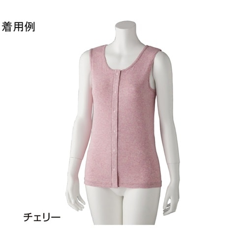 婦人フライス杢ノースリーブ ホックインナ