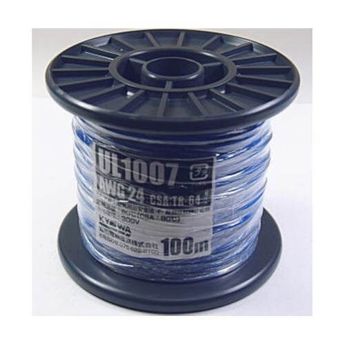 UL1007 耐熱ビニル絶縁電線 青 1