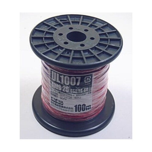 UL1007 耐熱ビニル絶縁電線 赤 1