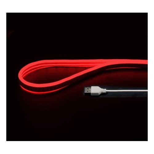 USBネオンチューブライト(2m、レッド