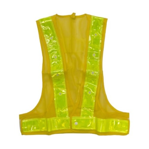 LED安全ベスト(黄地・黄) 59165
