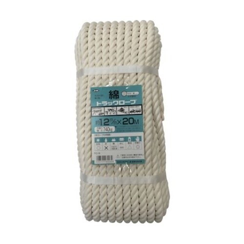 ロープ 綿ロープシュリンクパック 12φ