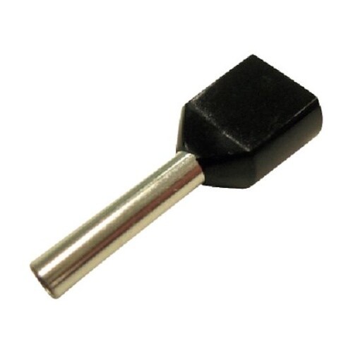 ツインフェルール形端子(100個入り)黒