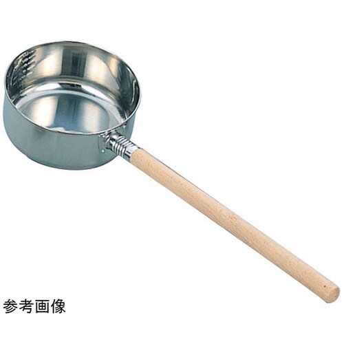 18−8 水杓子 目盛・木柄付 300c
