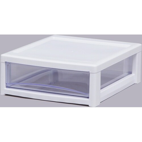 スーパークリアチェスト ホワイト/クリア