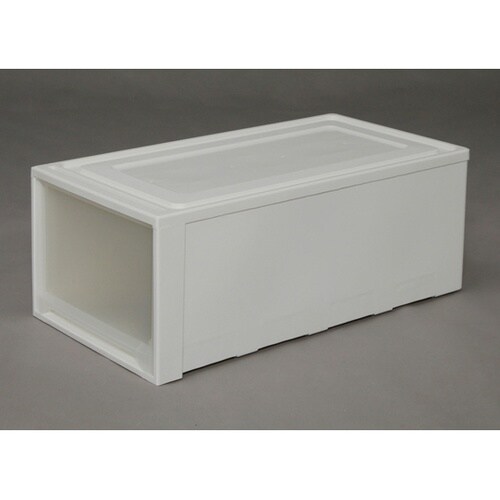 ロングチェスト ホワイト/クリア 内寸: