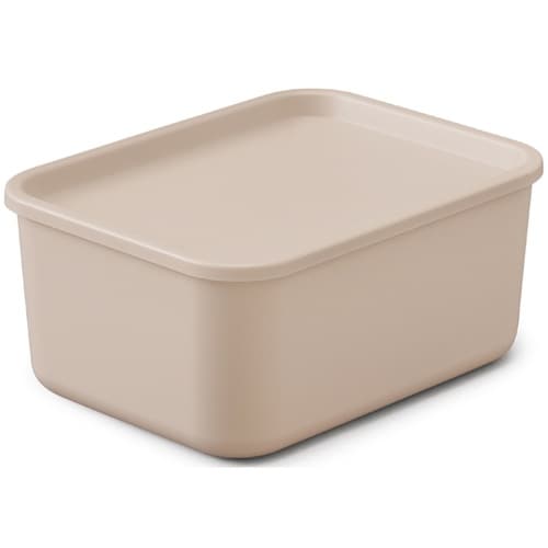 フタ付き積み重ねBOX ピンクベージュ