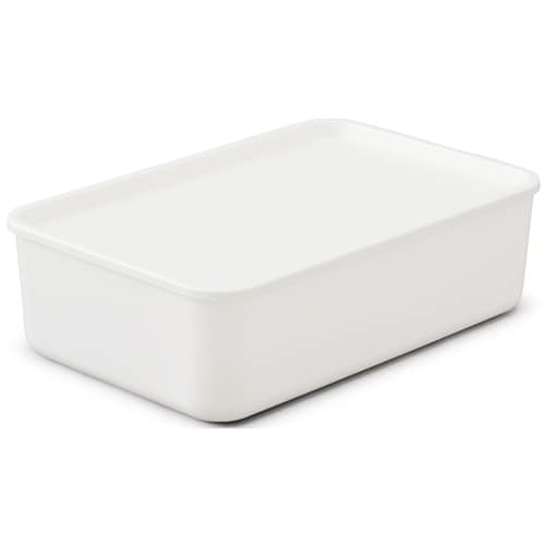 フタ付き積み重ねBOX ホワイト 内寸: