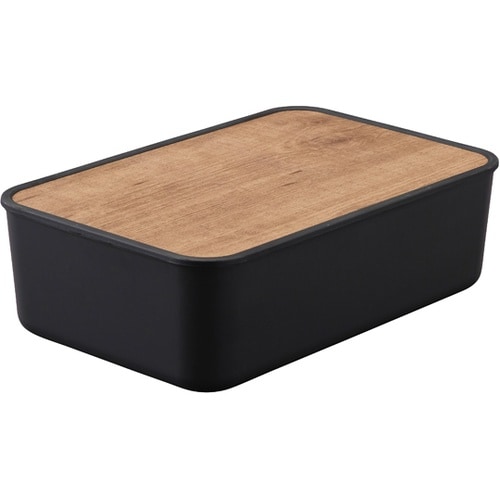 ナチュラルウッドボックス ダークグレー