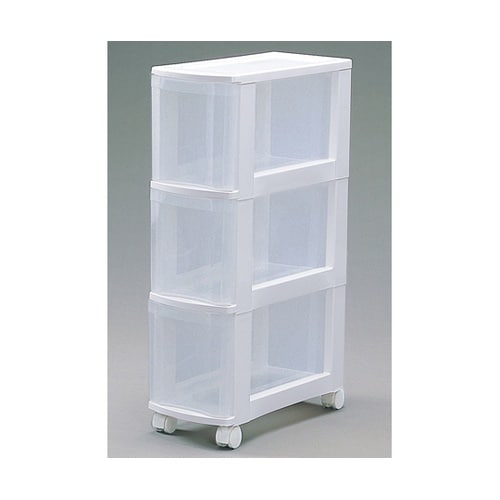 スリムチェスト ホワイト/ナチュラル 2