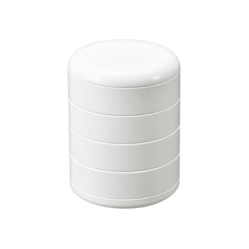 4段式回転収納ボックス ホワイト #39