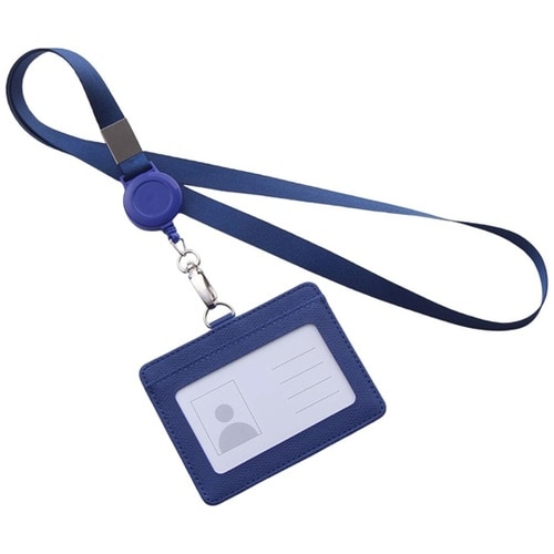 リール式平紐ネックストラップ 名刺・ID