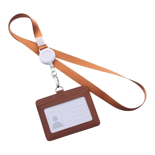 リール式平紐ネックストラップ 名刺・ID