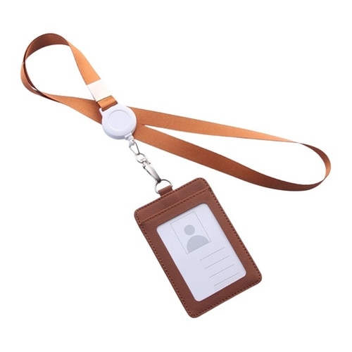 リール式平紐ネックストラップ 名刺・ID