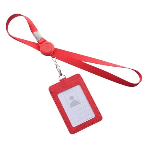 リール式平紐ネックストラップ 名刺・ID