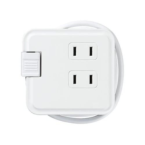 AC100V/0.6m 3口タップ(巻取