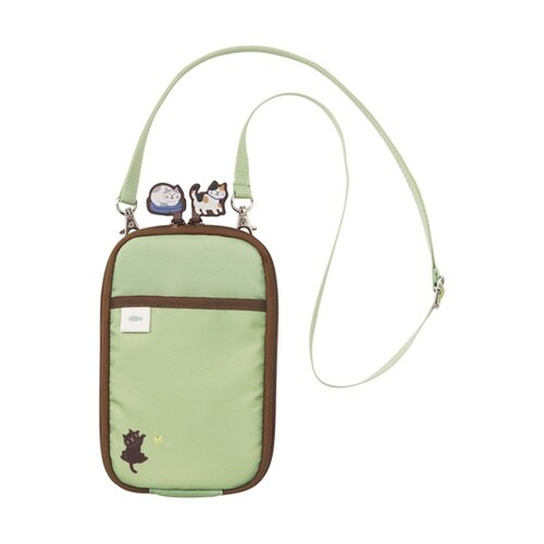 にゃんシーン ショルダーポーチ ピスタチ