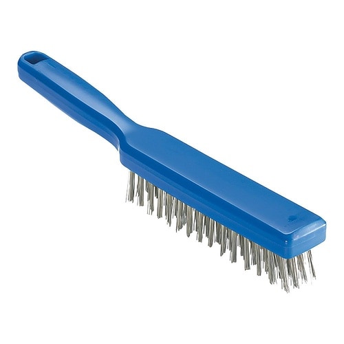 脱毛防止 ステンレスワイヤーブラシ ブル