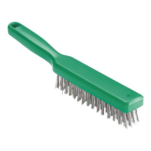 脱毛防止 ステンレスワイヤーブラシ グリ