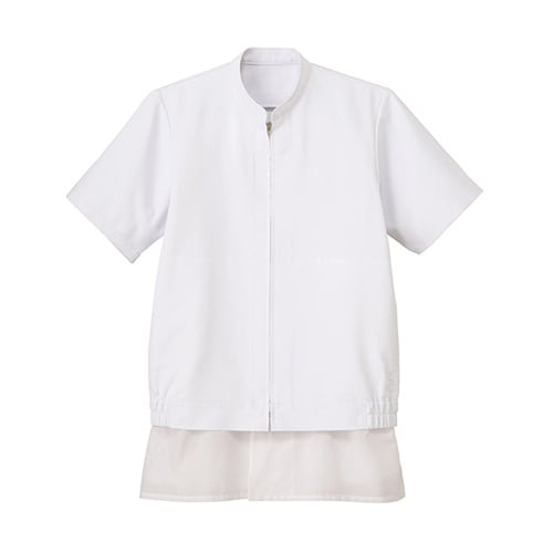 男女兼用半袖ジャンパーホワイト M CD